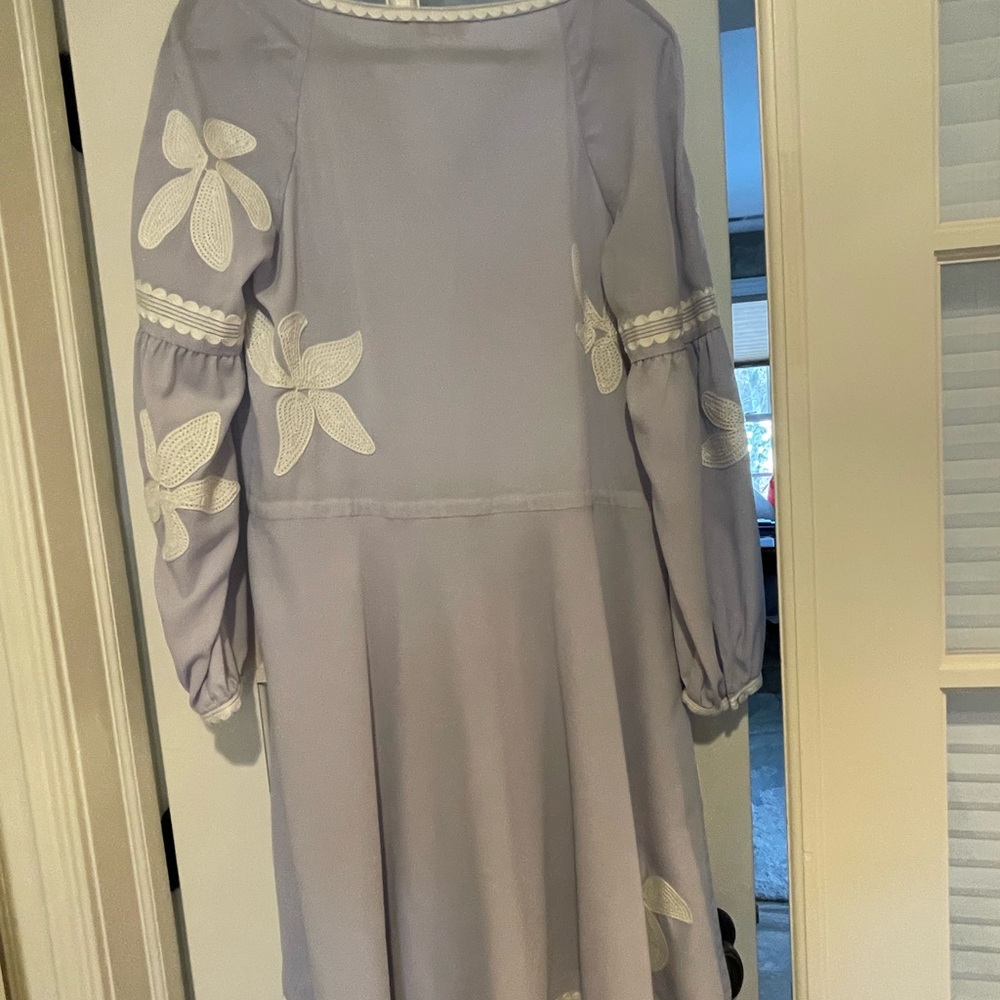 Tory Burch Purple Long Sleeve Dress - Picture 2 of 4